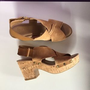 {Franco Sarto}• Studded Cork Heels